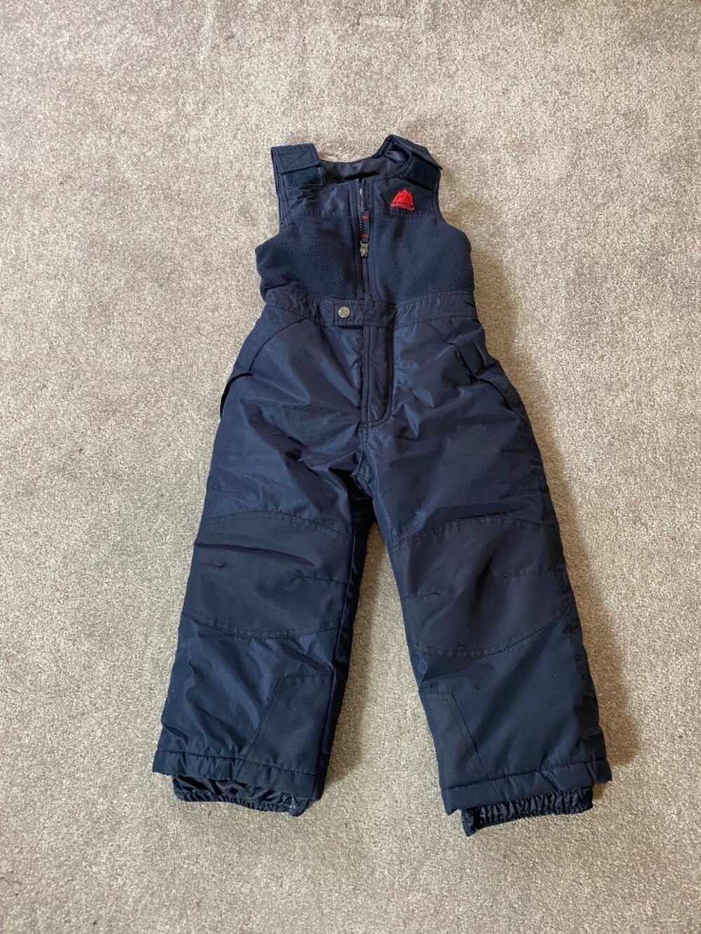 Snozu Boys 2-Piece Blue & Navy Hooded Winter Jacket & Snow Bib Set Size 4T - Picture 4 of 16